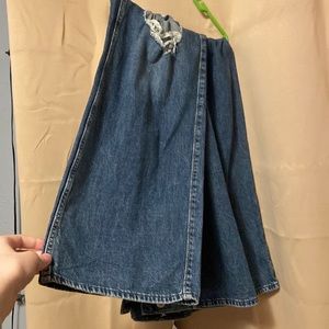 blue hollister distressed jeans